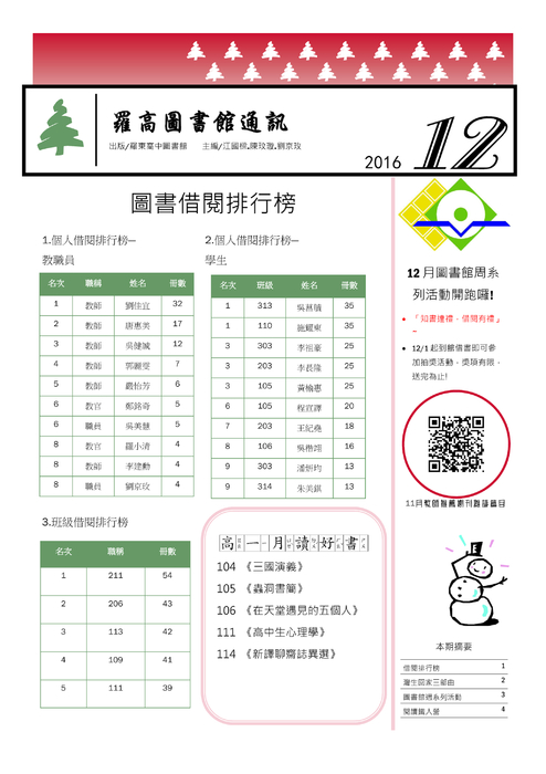 2016.12圖書館通訊 2016.12圖書館通訊