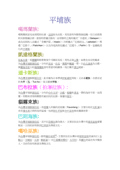 台灣原住民文化