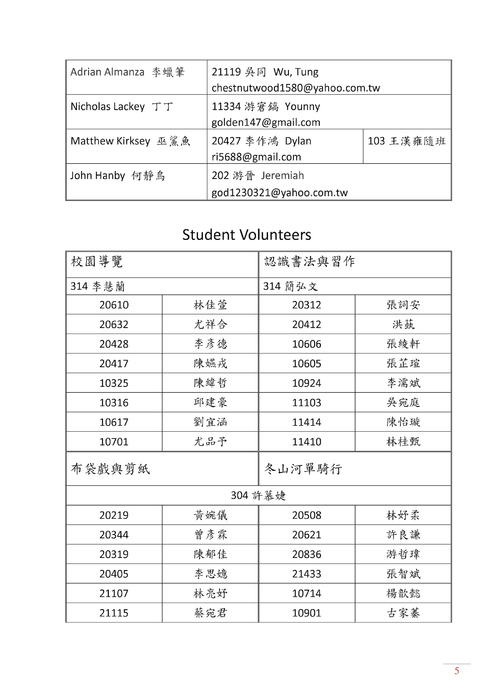 2012「美國德州奧斯汀西湖高中師生來訪」活動 手冊101.0604-0609