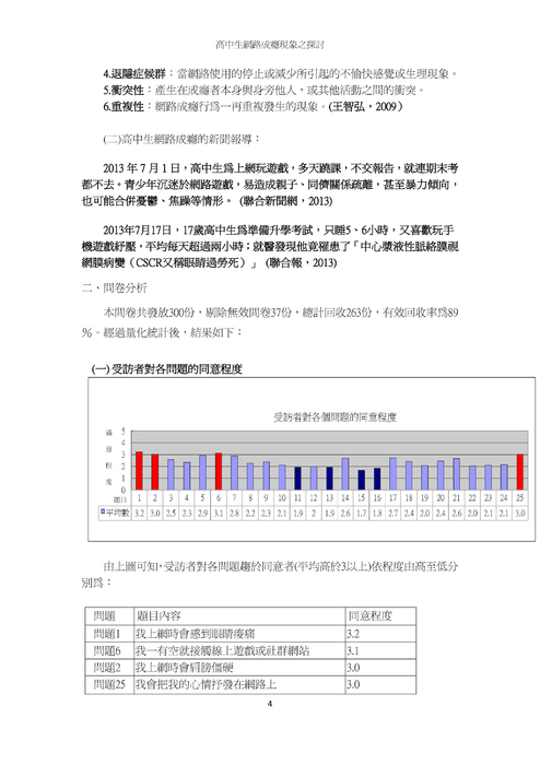 高中生網路成癮現象之探討