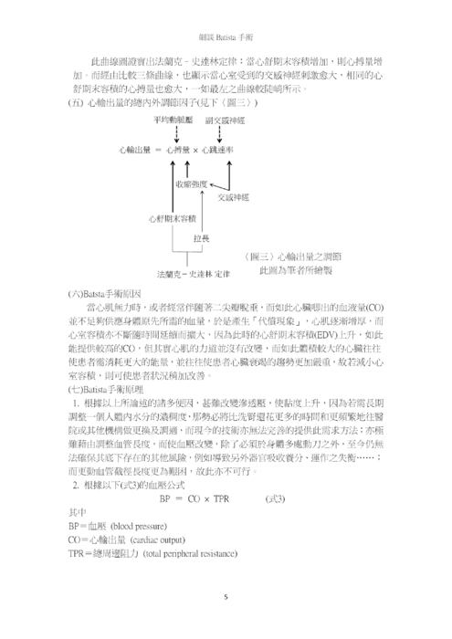 細談 batista 手術 細談 batista 手術