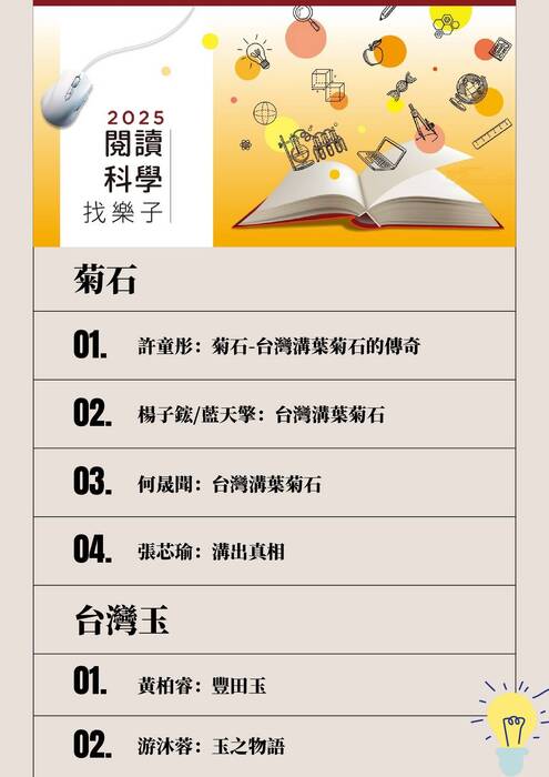 01 閱讀科學-作品清單 01 閱讀科學-作品清單