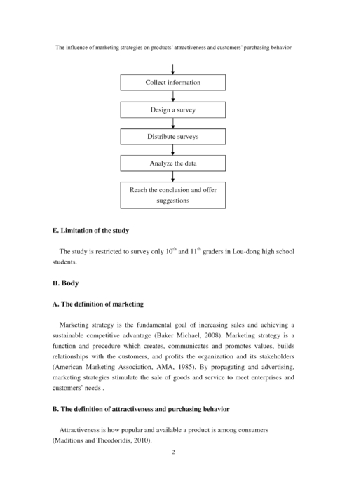 the influence of marketing strategies on products’ attractiveness and customers’ purchasing behavior the influence of marketing strategies on products’ attractiveness and customers’ purchasing behavior