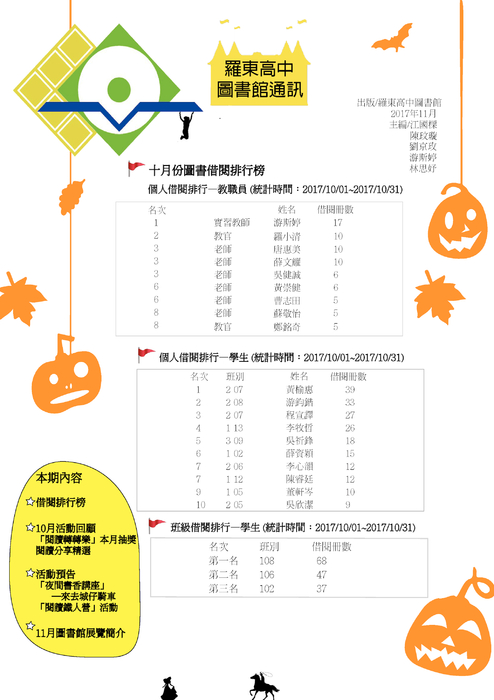 2017.11圖書館通訊new 2017.11圖書館通訊new