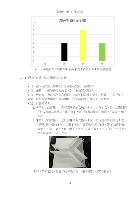 頂蝸蝸--蝸牛行為之探討