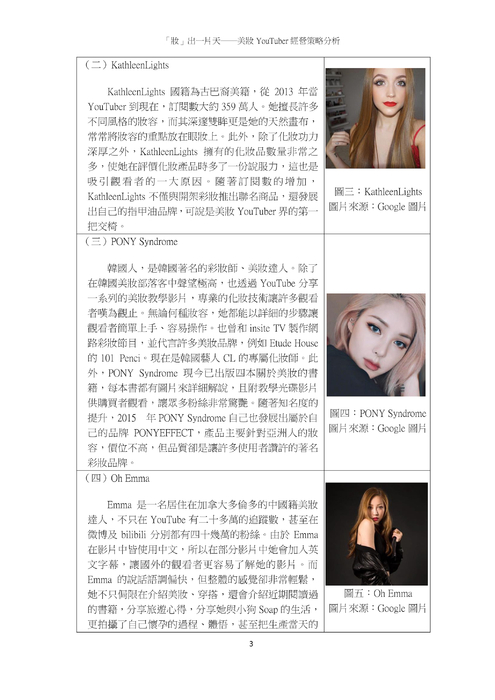 「妝」出一片天—美妝 youtuber 經營策略分析 「妝」出一片天—美妝 youtuber 經營策略分析