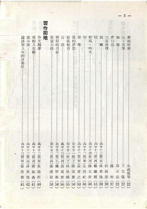 羅中革新1期紀念特刊(52年)