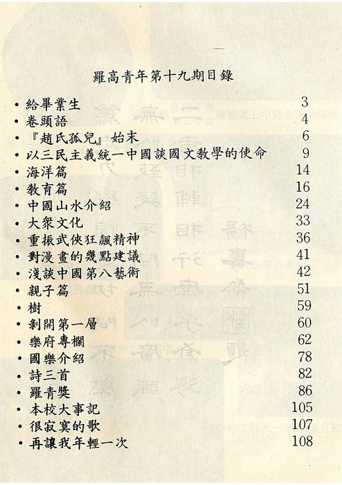 民71羅青19期